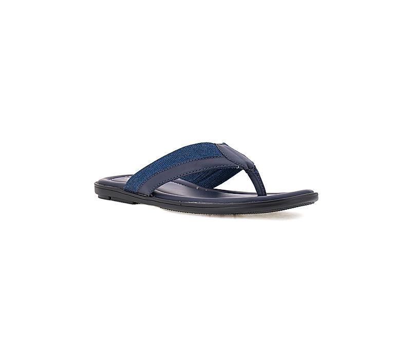 Khadim Navy Flip Flops for Men