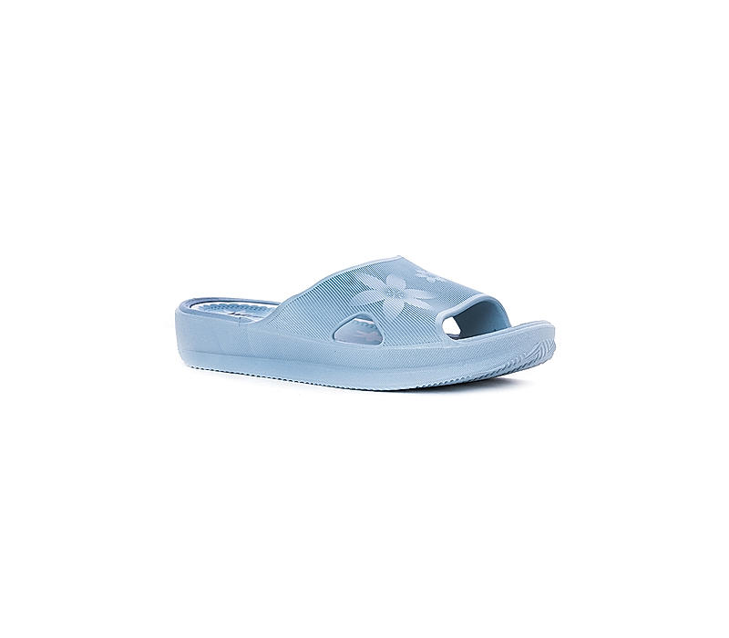 Waves Blue Slide Slippers for Women