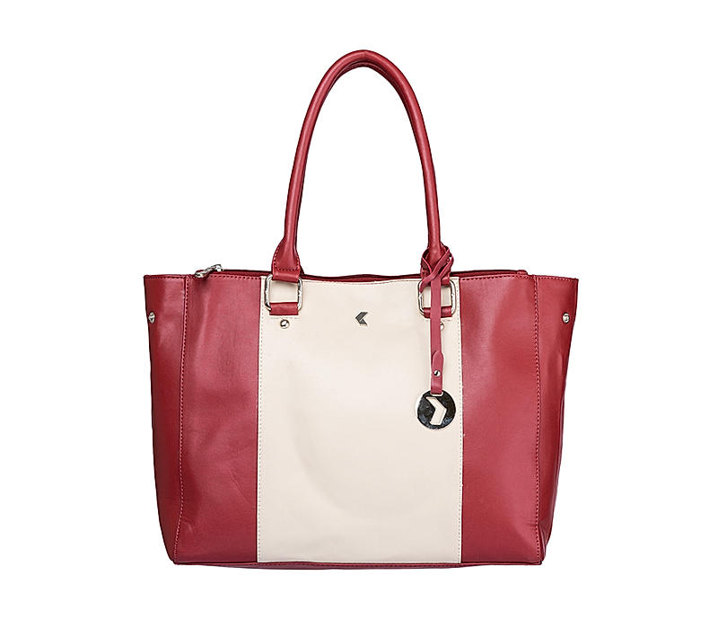 Khadim Cherry Red Tote Bag for Women