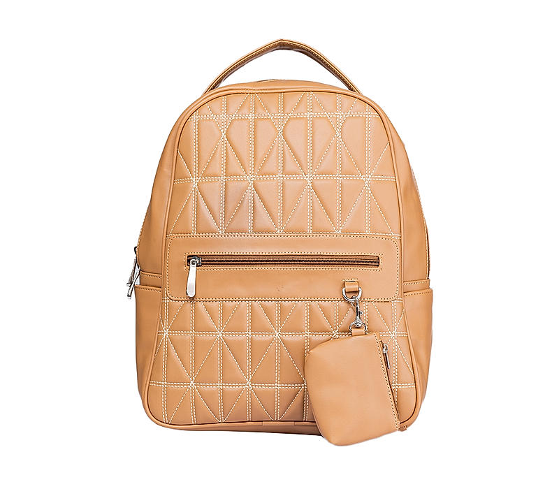 Khadim Beige Backpack for Women