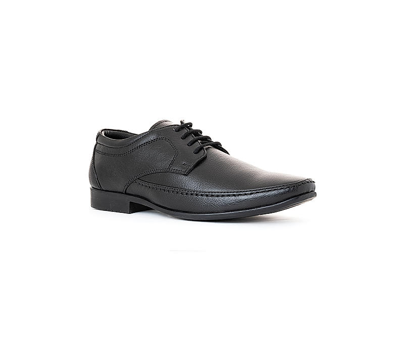 British Walkers Black Leather Derby Formal Shoe for Men