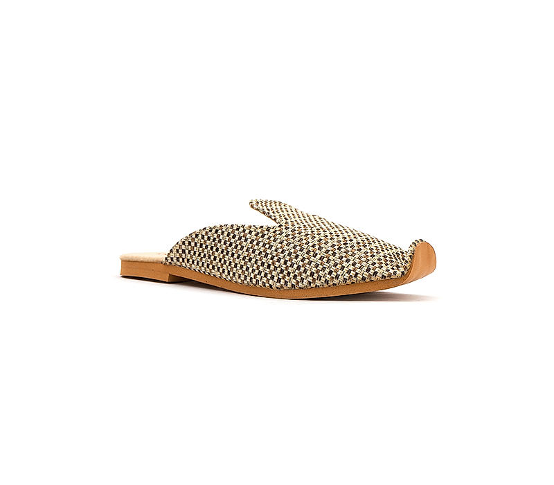 Khadim Beige Kolhapuri Slippers for Men