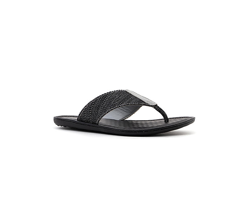 Khadim Grey Flip Flops for Men