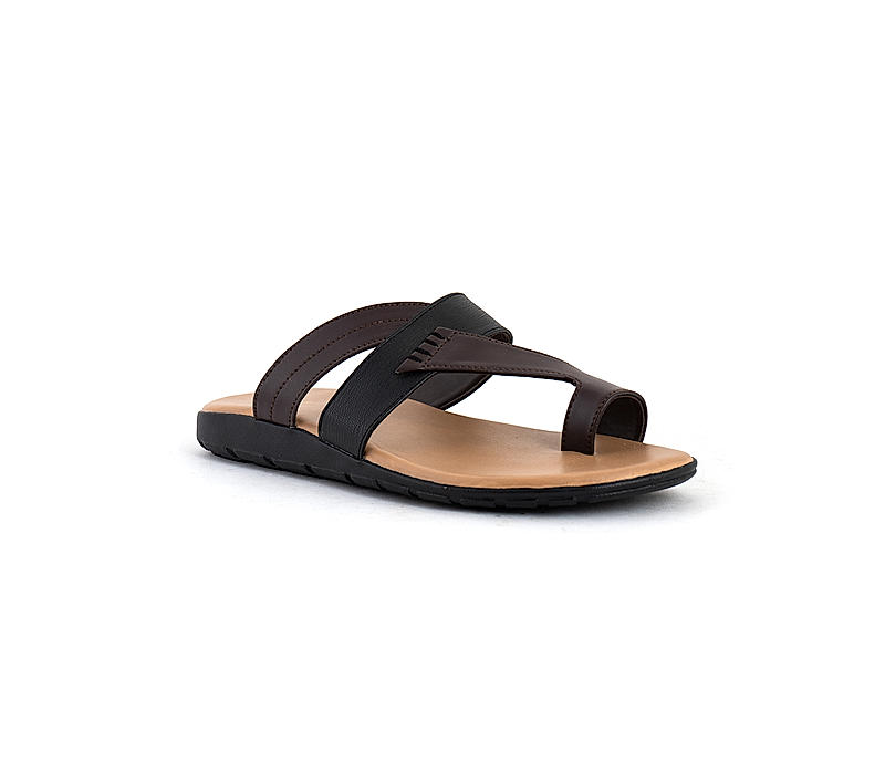 Khadim Brown Slip On Sandal for Men