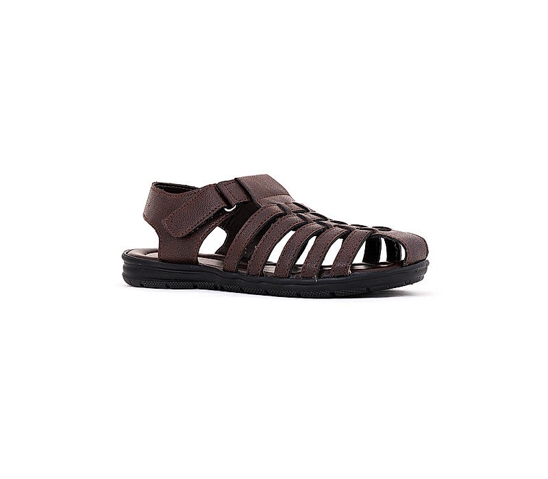 Khadim Brown Fisherman Sandal for Men