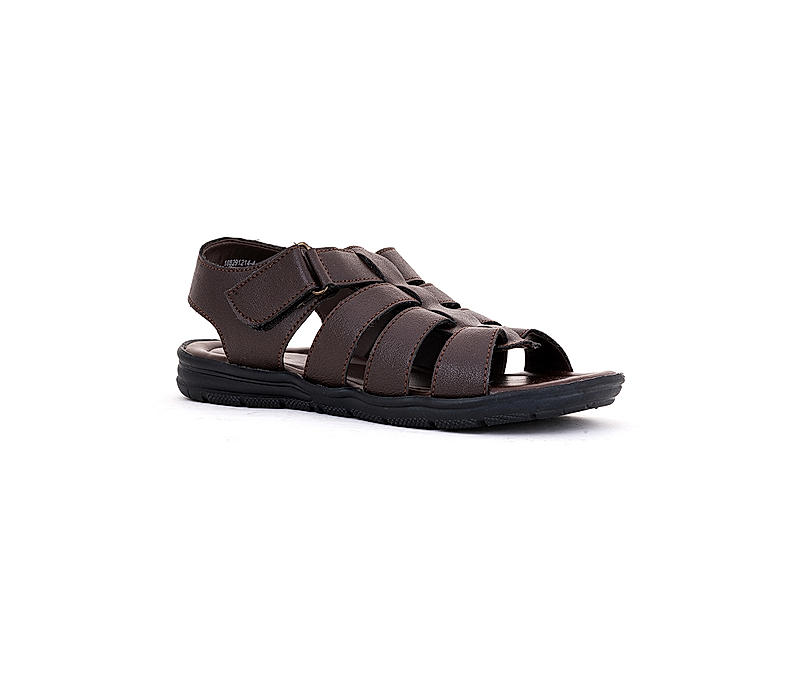 Khadim Brown Fisherman Sandal for Men