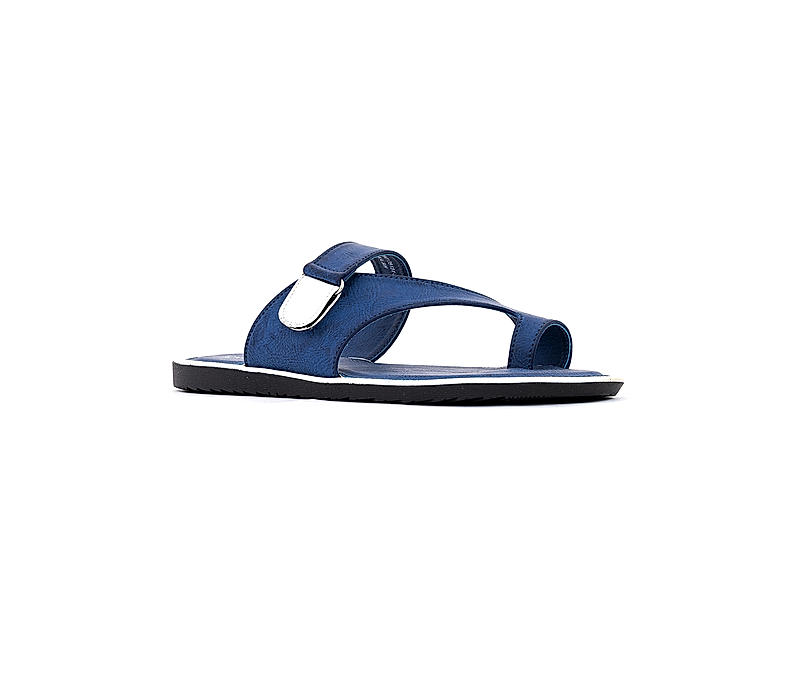 Khadim Blue Slip On Sandal for Men