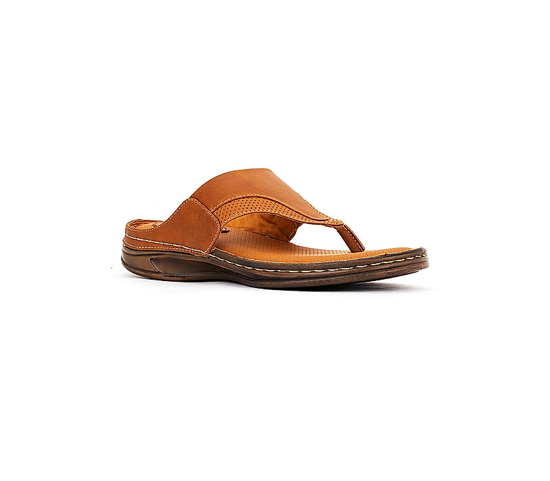 Softouch Tan Flip Flops for Men