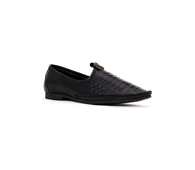 Lazard Black Jutti Ethnic Shoe for Men