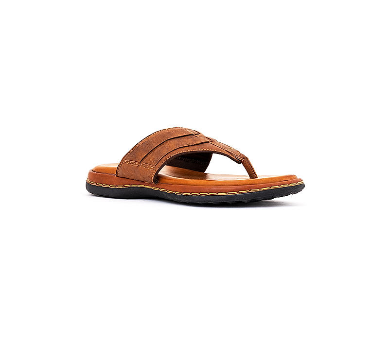 Softouch Tan Flip Flops for Men