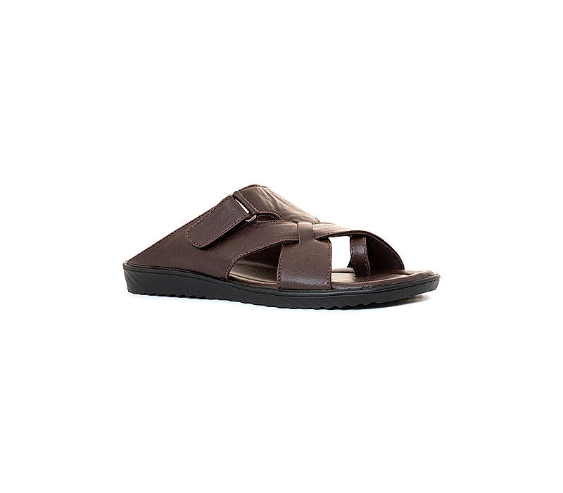 KHADIM Brown Casual Slip On Sandal for Men (9466574)