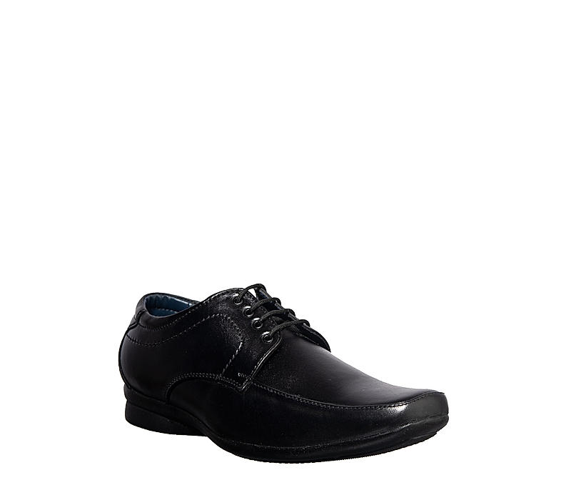 Khadim Black Leather Derby Formal Shoe for Men