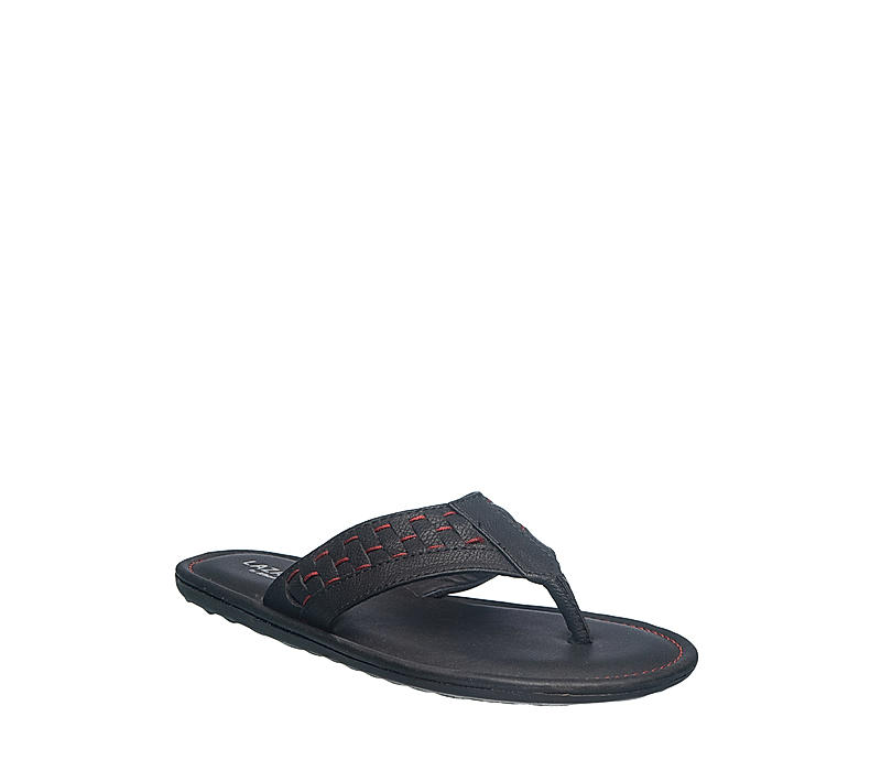 Lazard Black Flip Flops for Men