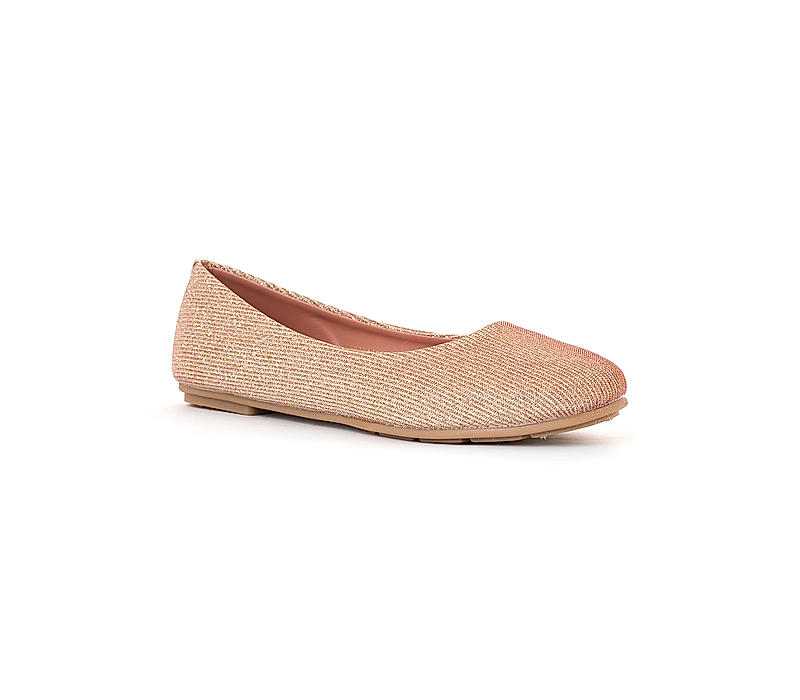 Khadim Rose Gold Ballerina for Women