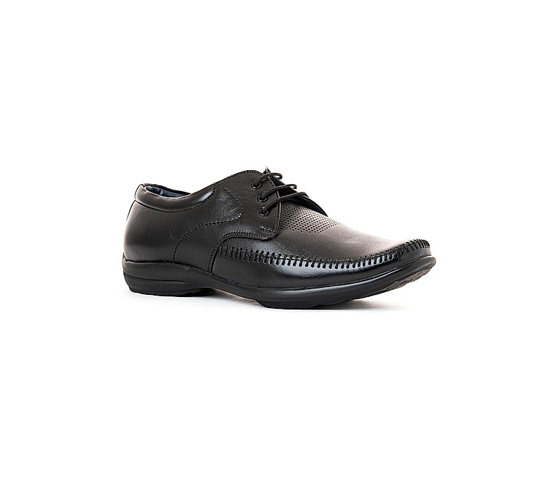 Khadim Black Leather Derby Formal Shoe for Men