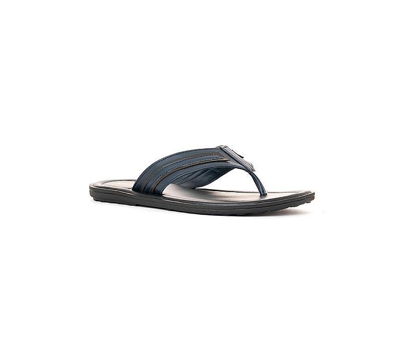 Khadim Navy Flip Flops for Men