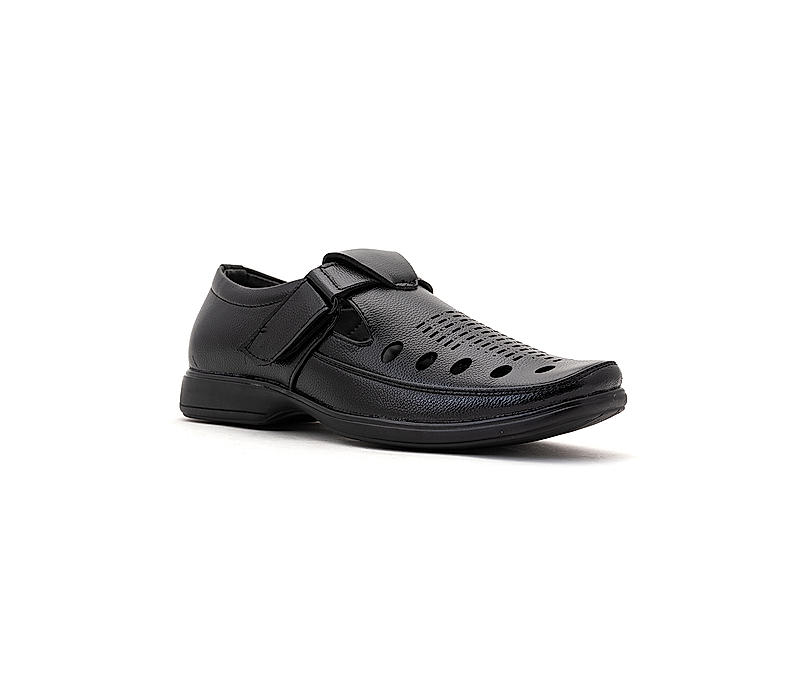 Khadim Black Peshawari Shoe Sandal for Men