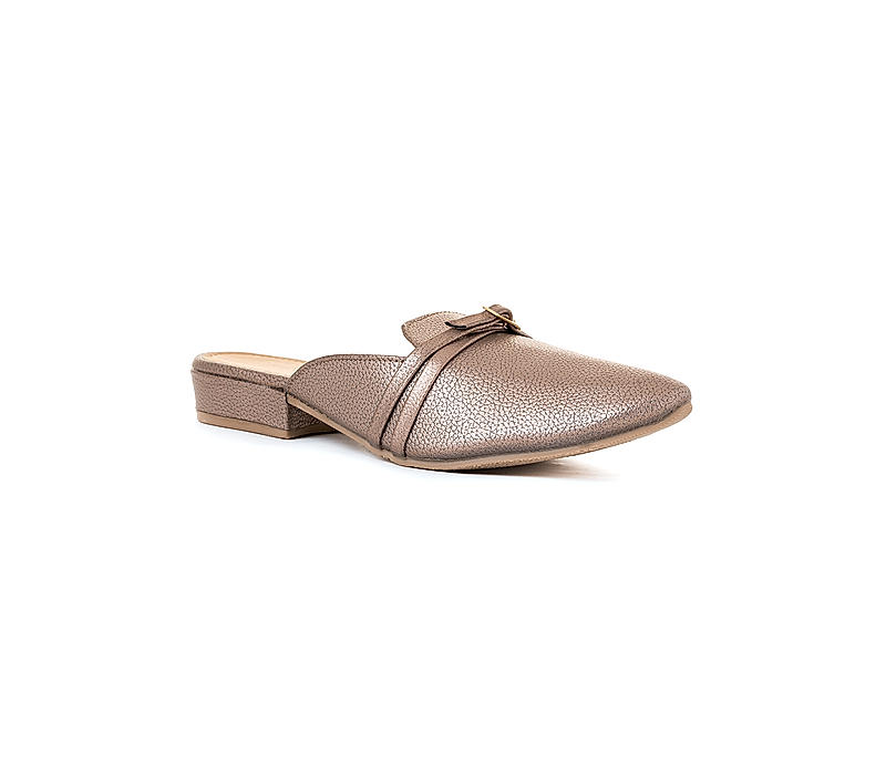 KHADIM Cleo Grey Flat Loafer Mule Slip On Sandal for Women (5161192)