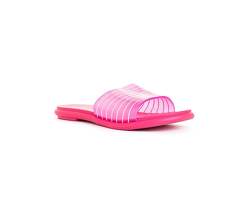 Waves Pink Slide Slippers for Women