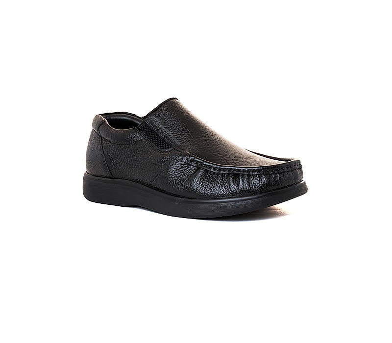 KHADIM British Walkers Black Leather Formal Slip On Shoe for Men (8885406)