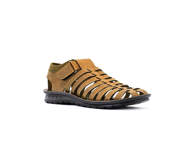 Khadim Tan Fisherman Sandal for Men