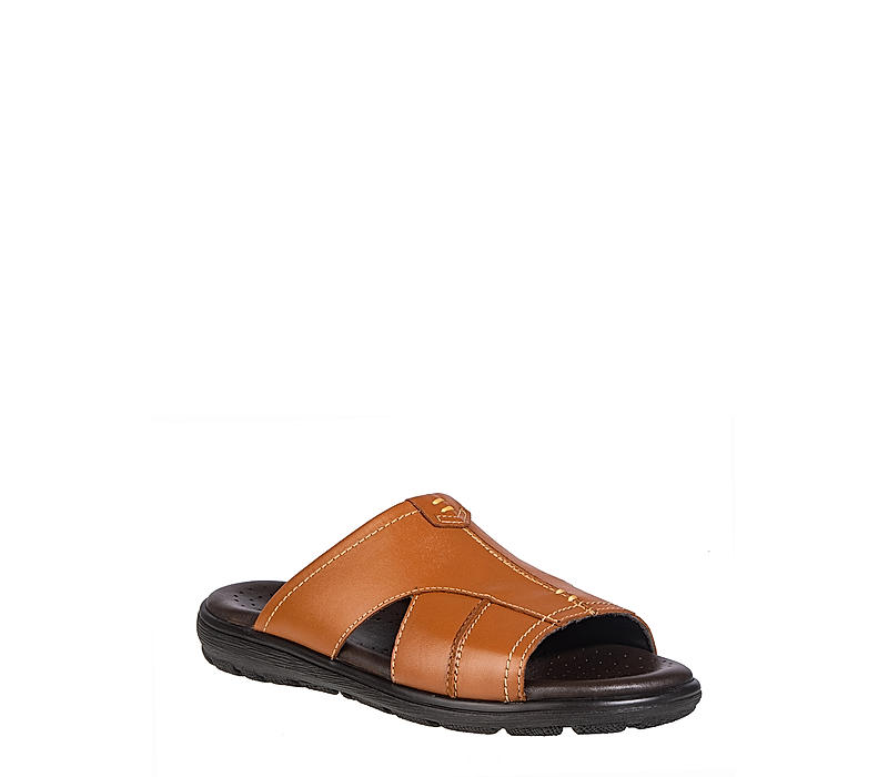 British Walkers Tan Leather Mule Sandal for Men