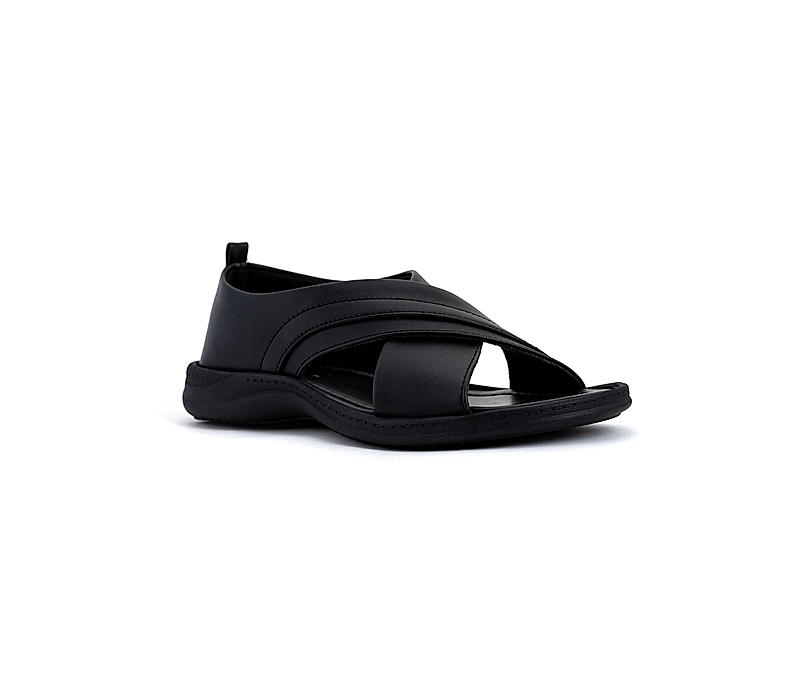 Khadim Black Peshawari Sandal for Men