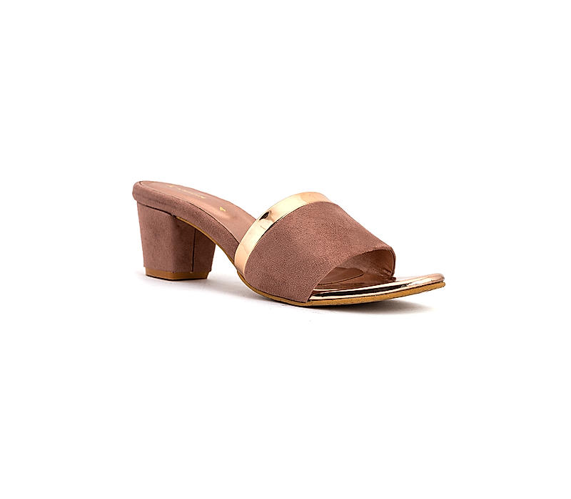 Khadim Pink Mule Heel Sandal for Women