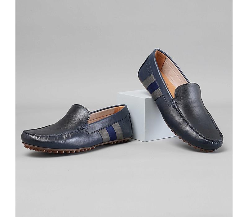 The Oman Navy Men Soft Leather Casual Loafer Ruosh