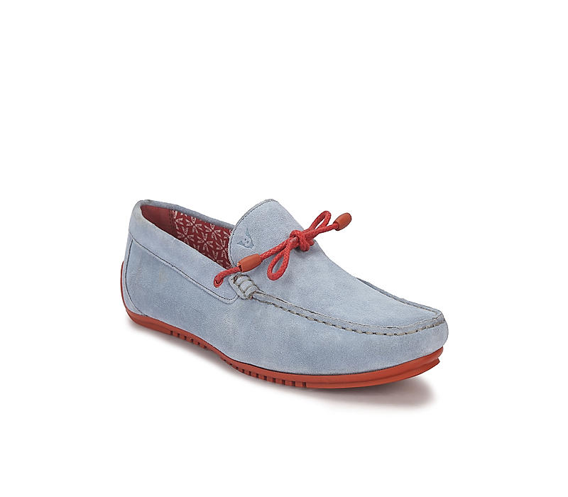 V8 by Ruosh Men Blue Siena Suede Loafers