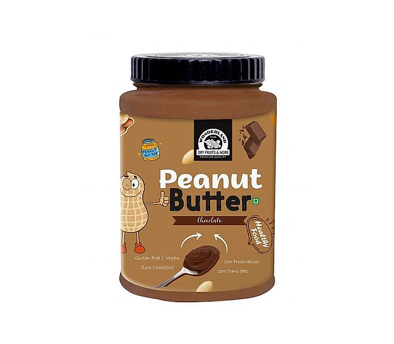 WONDERLAND FOODS  Peanut Butter Chocolate - (250 g) |Glutan Free |Vegan |100% Peanuts | Zero Preservatives | Zero Cholestrol | 100% Natural Zero Trans Fat
