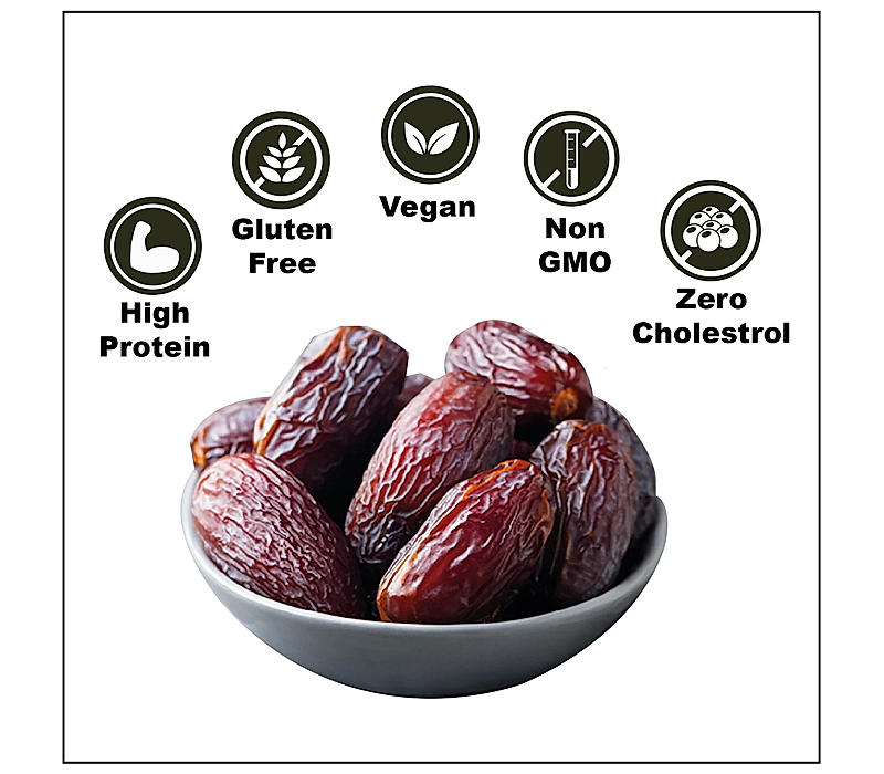 Wonderland Foods Dry Fruits Medjool Dates 200g Box Healthy