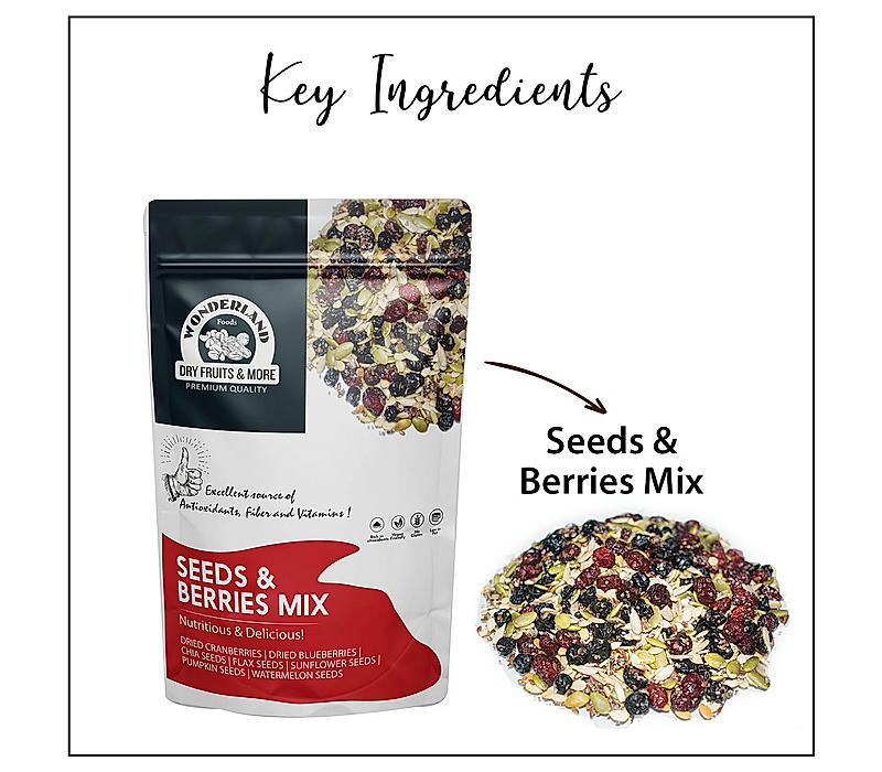 Buy Wonderland Foods Seeds & Berries Mix 200g Pack Contains Healthy