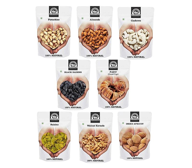 Wonderland Foods Dry Fruits Combo - Pack of 8
