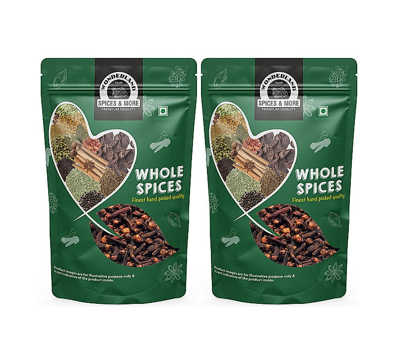 Wonderland Foods Premium Quality Whole Cloves 500g (2 x 250 g)