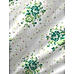 Akira -1 225 TC Chief Value Cotton Super Fine White/Green Colored Floral Print King Bed Sheet Set