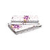 Akira -1 225 TC Chief Value Cotton Super Fine White/Purple Colored Floral Print King Bed Sheet Set