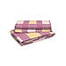 Akira -1  Super Fine Purple Colored Checkered Print King Cordinated Bedding set with Bedsheet, Pillow Cover & Comforter