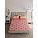 Erica Colorful Pure Cotton 112 Tc Double Bedsheet Set ( Pink)