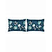 Erica Cotton Value Blue Colored Floral Print Double Cordinated Bedding set with Bedsheet, Pillow Cover & Comforter