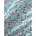 Iris Gaze Cotton Fine Light Blue Colored Floral Print King Bed Sheet Set