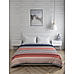 Stripe Tease Pure Cotton 160 Tc Double Comforter (Orange &  Navy Blue)