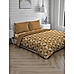 Bold & Bright Florian Pure Cotton 146 Tc King Size Double Bedsheet Set With Comforter (Beige)