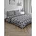 Bold & Bright Florian Pure Cotton 146 Tc King Size Double Bedsheet Set With Comforter (Grey )