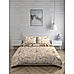 Florian Cotton Fine Peach Colored Floral Print King Cordinated Bedding set with Bedsheet, Pillow Cover & Comforter