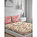 Erica Cotton Value Yellow Colored Floral Print Double Bed Sheet Set