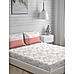 Erica Colorful Pure Cotton 112 Tc Double Bedsheet Set (Peach & White)
