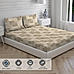 Geo Tangle 212 TC 100% cotton Super Fine Brown Colored Geometric Print Double Bed Sheet Set