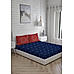 Signature 300 TC 100% cotton Ultra Fine Dark Blue Colored Geometric Print King Bed Sheet Set