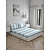Cool Night -1 225 TC Chief Value Cotton Super Fine Blue Colored Stripes Print King Bed Sheet Set